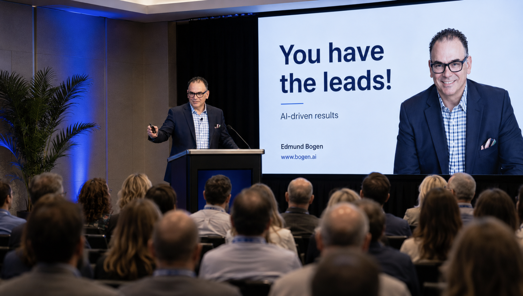 Edmund Bogen keynote speaker — AI-driven results — book via All American Speakers Bureau