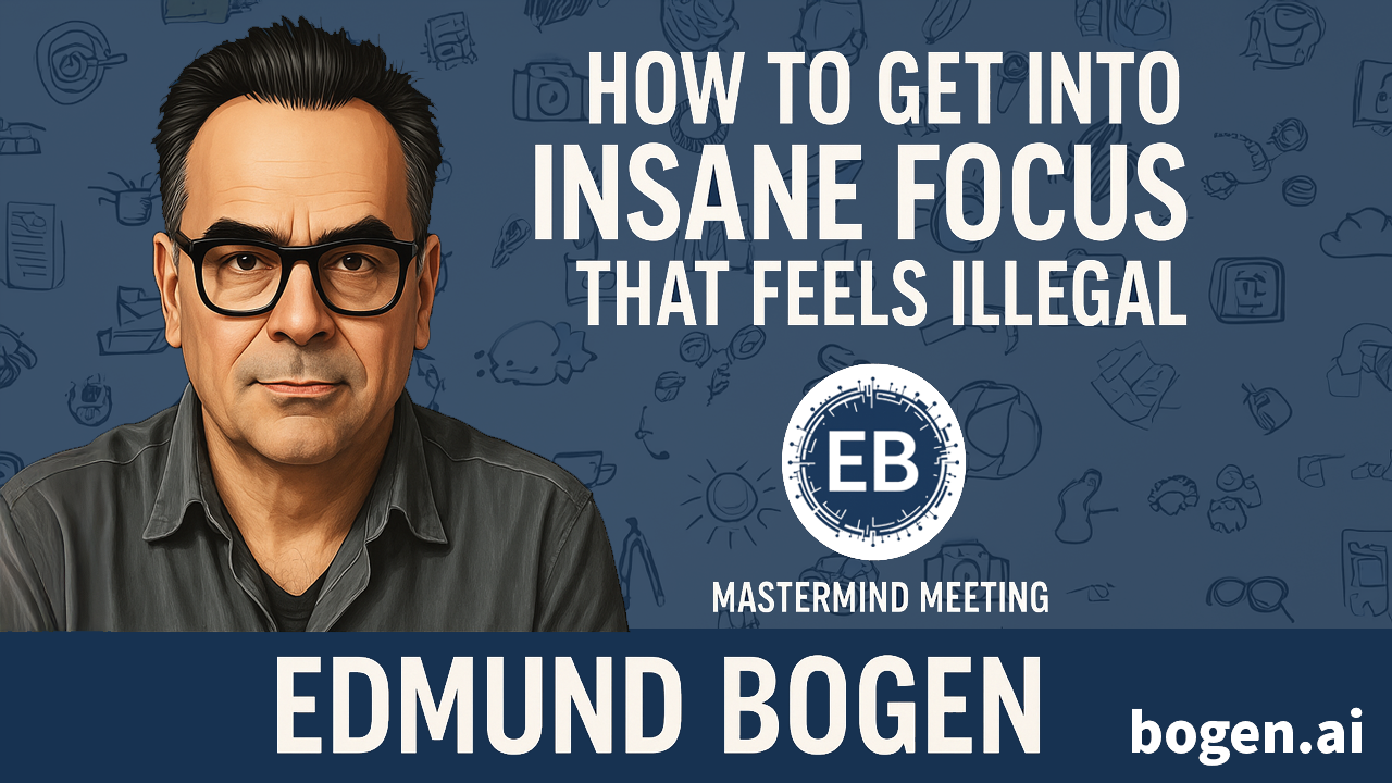 How to become insanely focused